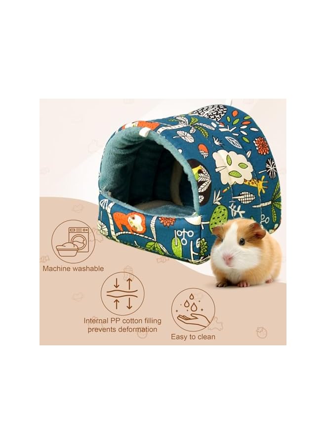 2 Pack Hamste Beds, Small Animal Hideaway Cage Accessories, Mini Cotton Nest for Dwarf Rabbits Chinchillas Hamsters Hedgehogs Ferrets - Image 3
